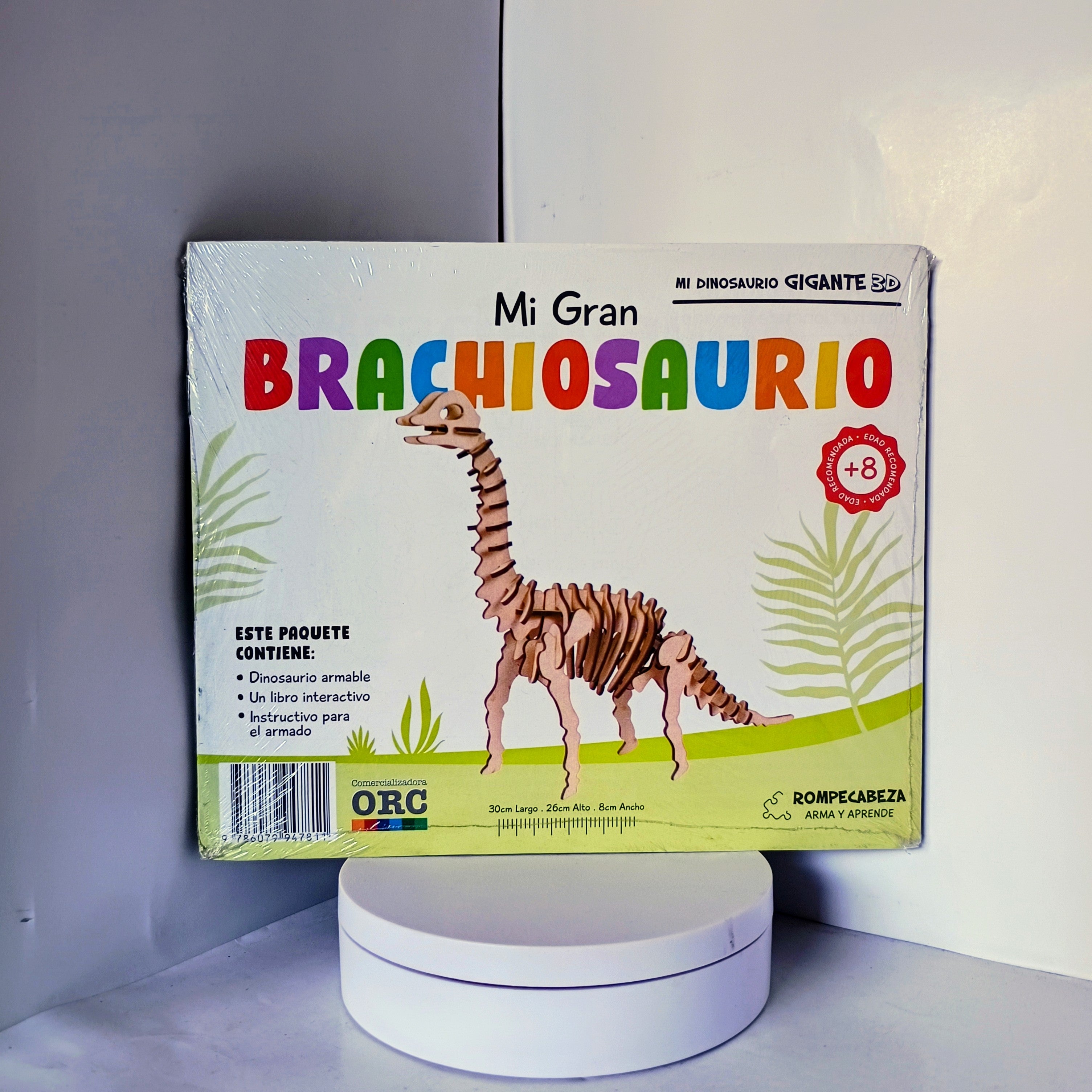 MI GRAN BRACHIOSAURIO puzzle de madera arma y aprende