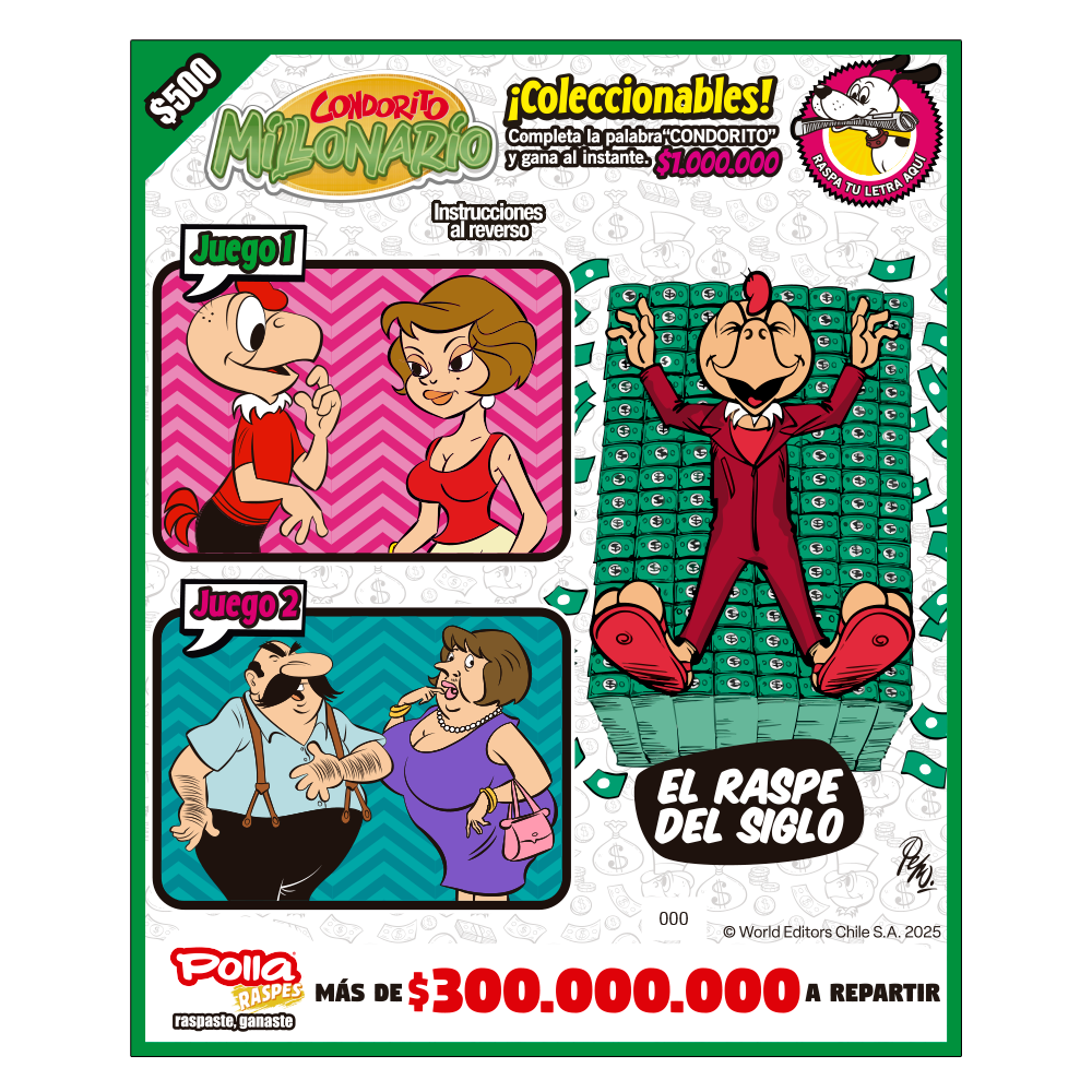Raspe Condorito $500 Comic - El raspe del siglo